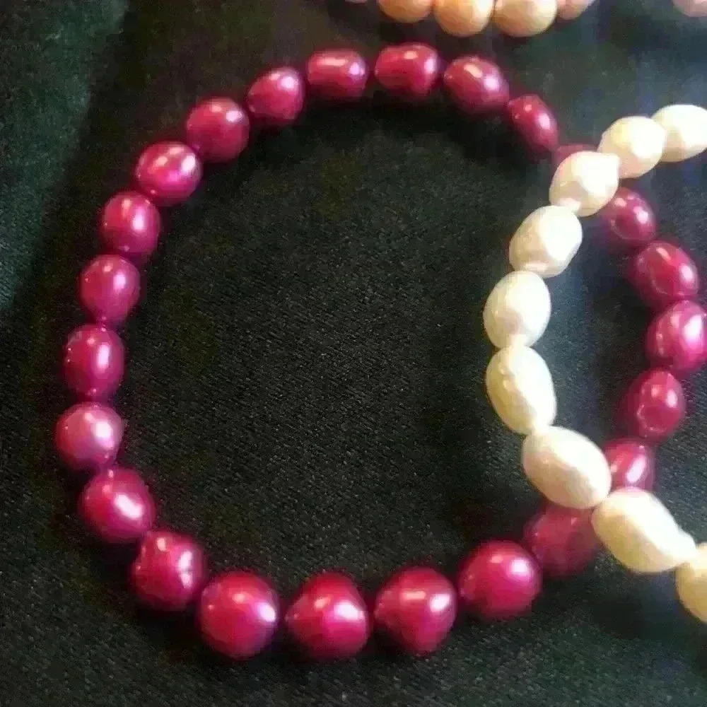 7 pc Mixed bead bracelets - Picture 6 of 10